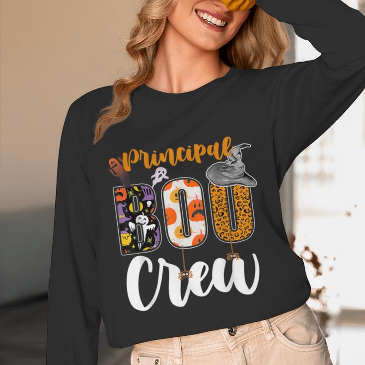 Principal Boo Crew Ghost Halloween Teachers School Matching Unisex Long Sleeve T-Shirt, funny design