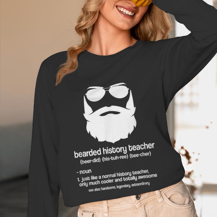 Professor Ancient Teaching Education Bearded History Teacher Unisex Long Sleeve T-Shirt, funny design Professor Ancient Teaching Education Bearded History Teacher Unisex Long Sleeve T-Shirt, funny design
