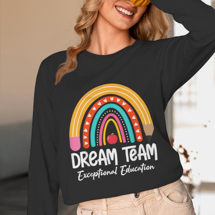 Rainbow Pencil Dream Exceptional Education Team SPED Teacher Unisex Long Sleeve T-Shirt, funny design Rainbow Pencil Dream Exceptional Education Team SPED Teacher Unisex Long Sleeve T-Shirt, funny design
