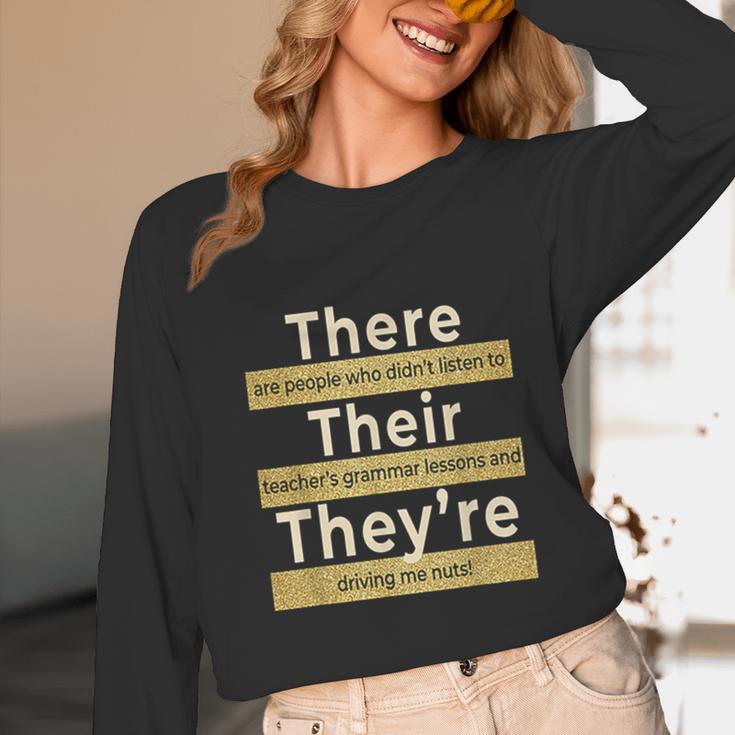 There Their They'Re T Shirt English Grammar Teacher For Men Women Unisex Long Sleeve T-Shirt, funny design