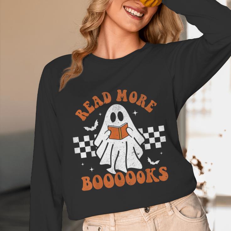 Read More Books Cute Ghost Reading Book Teacher Halloween Unisex Long Sleeve T-Shirt, funny design Read More Books Cute Ghost Reading Book Teacher Halloween Unisex Long Sleeve T-Shirt, funny design
