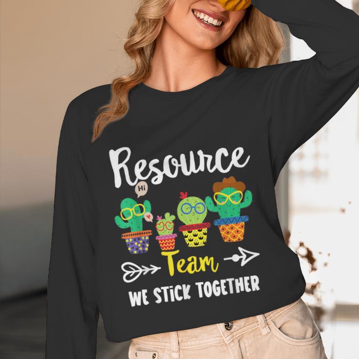 Resource Team Cactus Crew Resource Teacher Squad Unisex Long Sleeve T-Shirt, funny design Resource Team Cactus Crew Resource Teacher Squad Unisex Long Sleeve T-Shirt, funny design