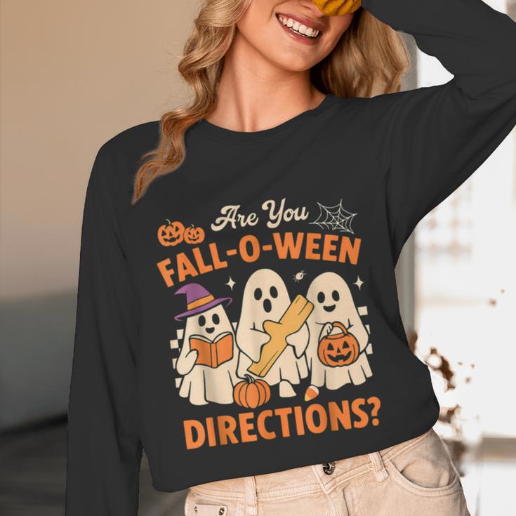 Retro Are You Fall O Ween Directions Ghost Teacher Spooky Unisex Long Sleeve T-Shirt, funny design Retro Are You Fall O Ween Directions Ghost Teacher Spooky Unisex Long Sleeve T-Shirt, funny design