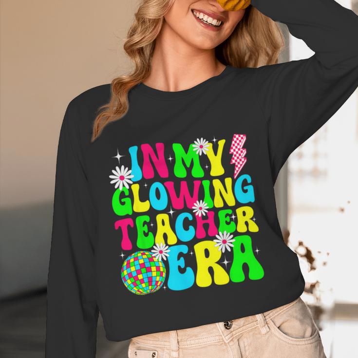 Retro Groovy In My Glowing Teacher Era Happy Teacher's Day Unisex Long Sleeve T-Shirt, funny design Retro Groovy In My Glowing Teacher Era Happy Teacher's Day Unisex Long Sleeve T-Shirt, funny design