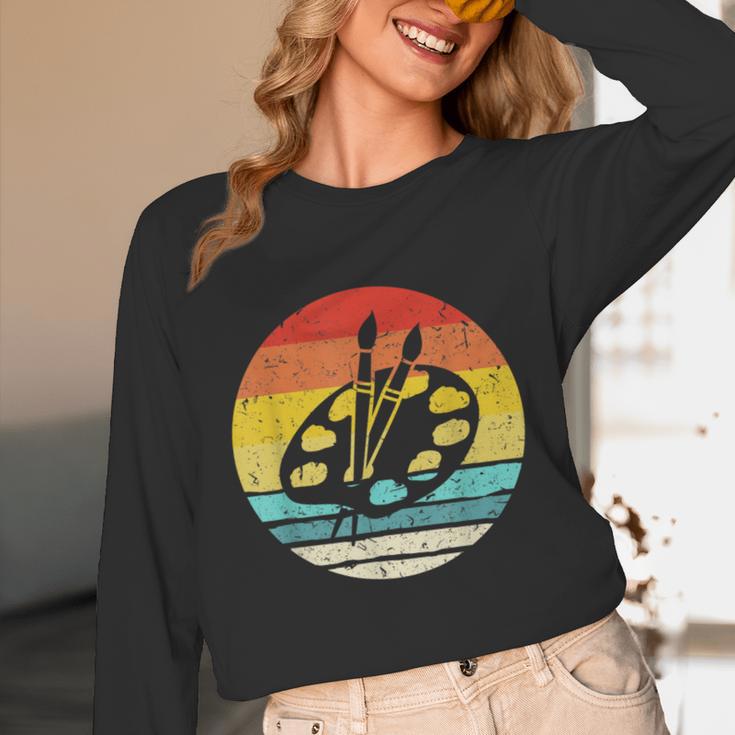 Retro Vintage Paint Palette Costume Artist Art Teacher Men Women Unisex Long Sleeve T-Shirt, funny design Retro Vintage Paint Palette Costume Artist Art Teacher Men Women Unisex Long Sleeve T-Shirt, funny design