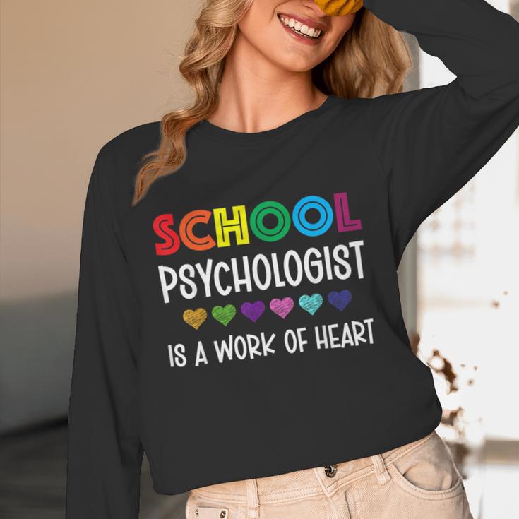 School Psychologist Is a Work Of Heart Teacher LSSP Doctor Unisex Long Sleeve T-Shirt, funny design School Psychologist Is a Work Of Heart Teacher LSSP Doctor Unisex Long Sleeve T-Shirt, funny design