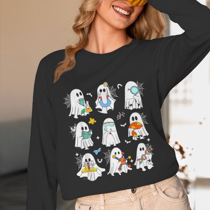 Science Teacher Ghost Laboratory Halloween Teacher Unisex Long Sleeve T-Shirt, funny design Science Teacher Ghost Laboratory Halloween Teacher Unisex Long Sleeve T-Shirt, funny design