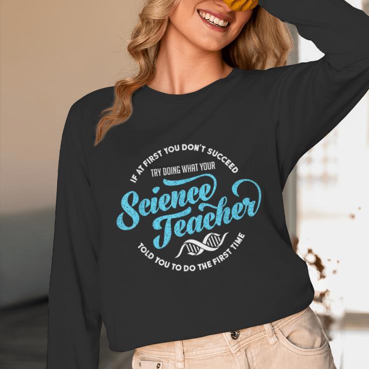 Science Teacher Must Haves Teach Science Teacher Unisex Long Sleeve T-Shirt, funny design