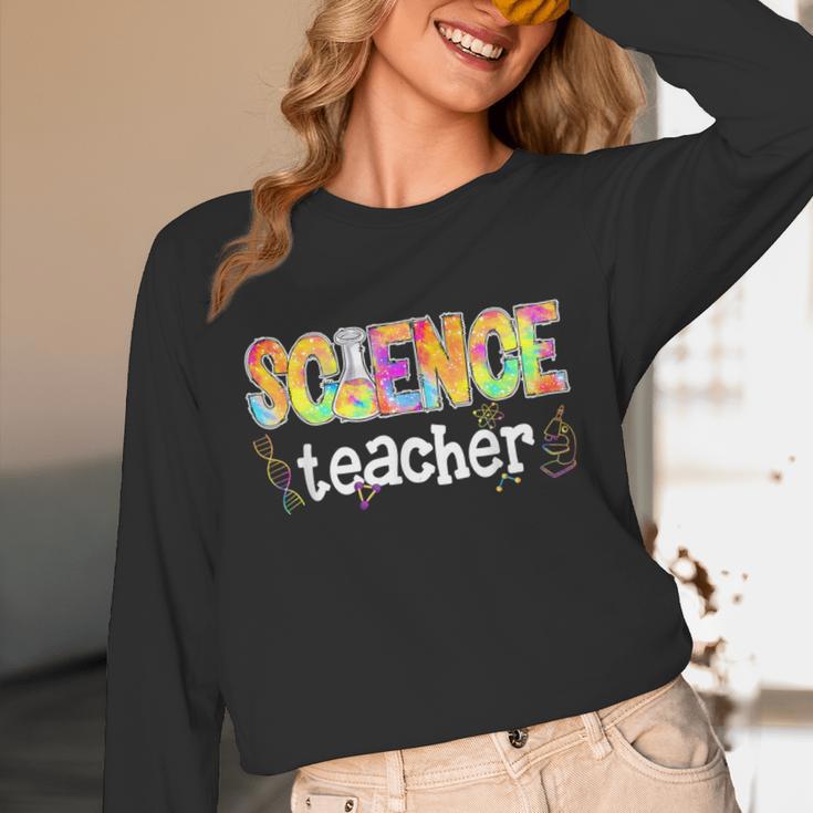 Science Teacher Tie Dye Science Teaching Back To School Unisex Long Sleeve T-Shirt, funny design
