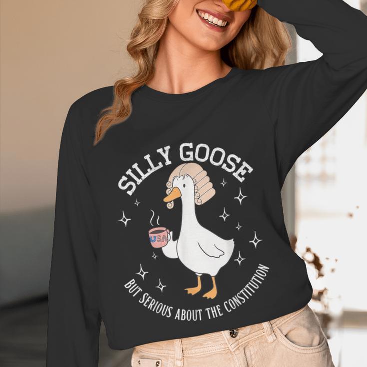 Silly Goose Constitution History Teacher Middle School Unisex Long Sleeve T-Shirt, funny design