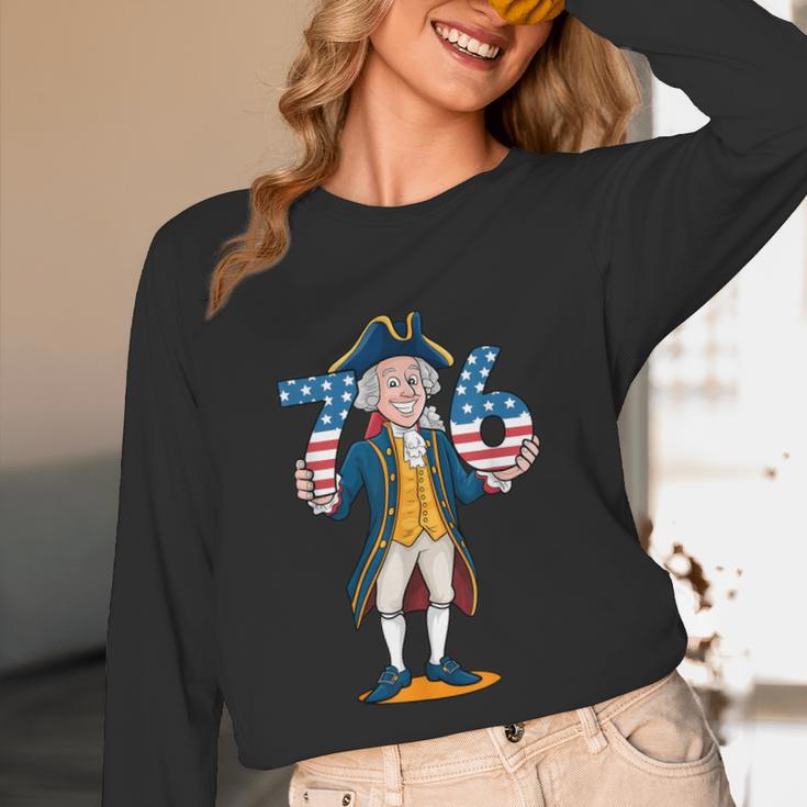 Six Seven 6 7 7 6 George Washington Teacher American Unisex Long Sleeve T-Shirt, funny design