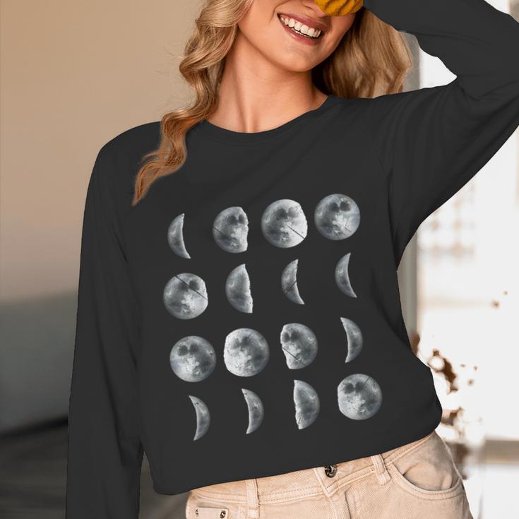 Space Science Student Teacher Leonard Moon Phases Men Women Kids Unisex Long Sleeve T-Shirt, funny design Space Science Student Teacher Leonard Moon Phases Men Women Kids Unisex Long Sleeve T-Shirt, funny design