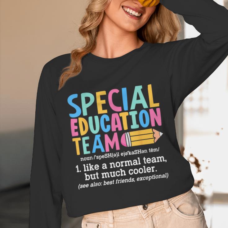 Special Education Team Definition Retro Ed Team Crew Teacher Unisex Long Sleeve T-Shirt, funny design Special Education Team Definition Retro Ed Team Crew Teacher Unisex Long Sleeve T-Shirt, funny design