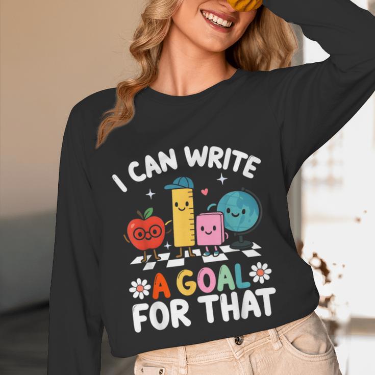 Special Education i Can Write a Goal For That Sped Teacher Unisex Long Sleeve T-Shirt, funny design Special Education i Can Write a Goal For That Sped Teacher Unisex Long Sleeve T-Shirt, funny design