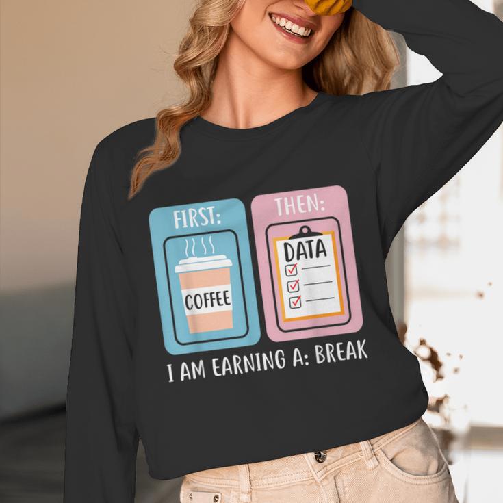 SPED Teacher Special Education First Coffee Then Data Unisex Long Sleeve T-Shirt, funny design SPED Teacher Special Education First Coffee Then Data Unisex Long Sleeve T-Shirt, funny design