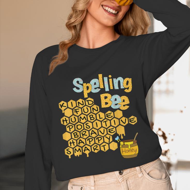 Spelling Bee Kind Positive Kindness Women Teacher Unisex Long Sleeve T-Shirt, funny design Spelling Bee Kind Positive Kindness Women Teacher Unisex Long Sleeve T-Shirt, funny design