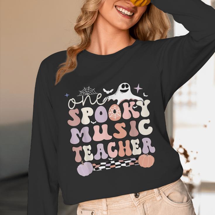 Spooky Music Teacher Halloween Music Teaching Men Women Unisex Long Sleeve T-Shirt, funny design Spooky Music Teacher Halloween Music Teaching Men Women Unisex Long Sleeve T-Shirt, funny design