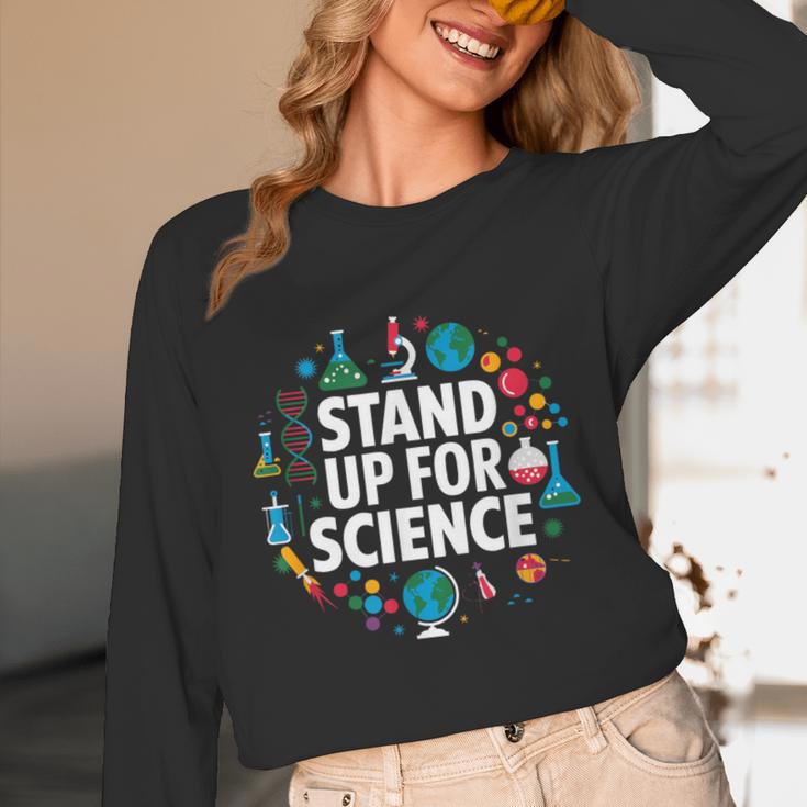 Stand Up For Science STEM Advocacy Pro Scientific Teacher Unisex Long Sleeve T-Shirt, funny design Stand Up For Science STEM Advocacy Pro Scientific Teacher Unisex Long Sleeve T-Shirt, funny design