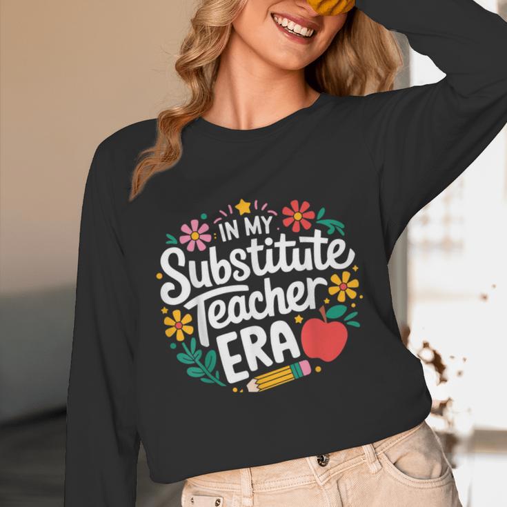 In My Substitute Teacher Era Unisex Long Sleeve T-Shirt, funny design