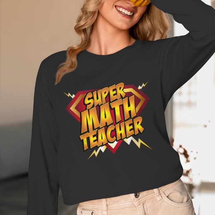 Super Math Teacher Educational Superhero Unisex Long Sleeve T-Shirt, funny design Super Math Teacher Educational Superhero Unisex Long Sleeve T-Shirt, funny design