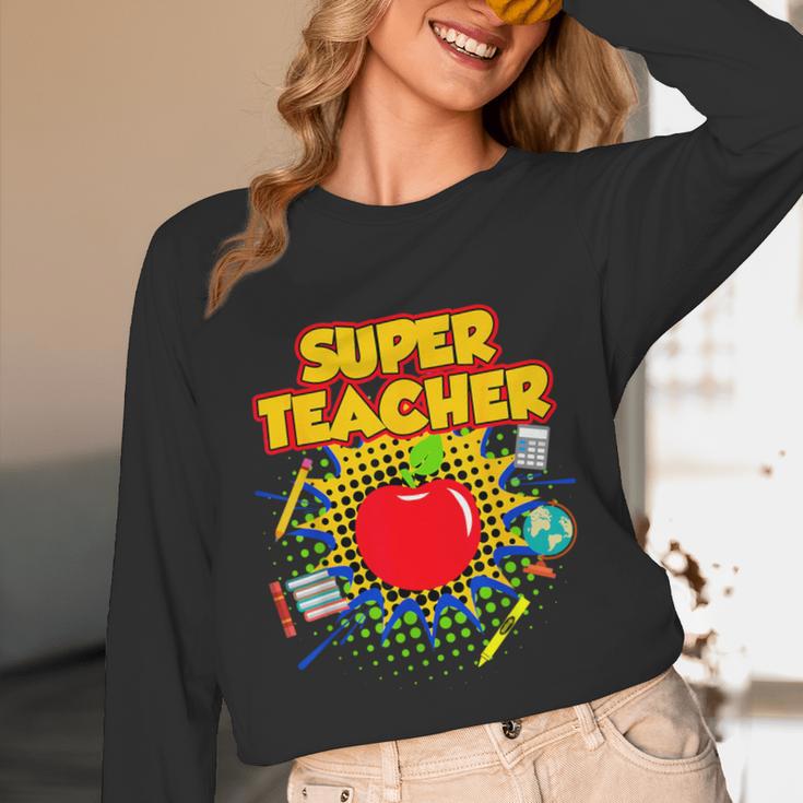 Superhero Teacher Appreciation Teaching Tee Unisex Long Sleeve T-Shirt, funny design Superhero Teacher Appreciation Teaching Tee Unisex Long Sleeve T-Shirt, funny design