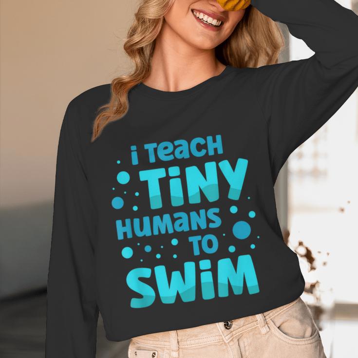 Swimming Teacher I Teach Tiny Humans To Swim Swim Instructor Unisex Long Sleeve T-Shirt, funny design Swimming Teacher I Teach Tiny Humans To Swim Swim Instructor Unisex Long Sleeve T-Shirt, funny design