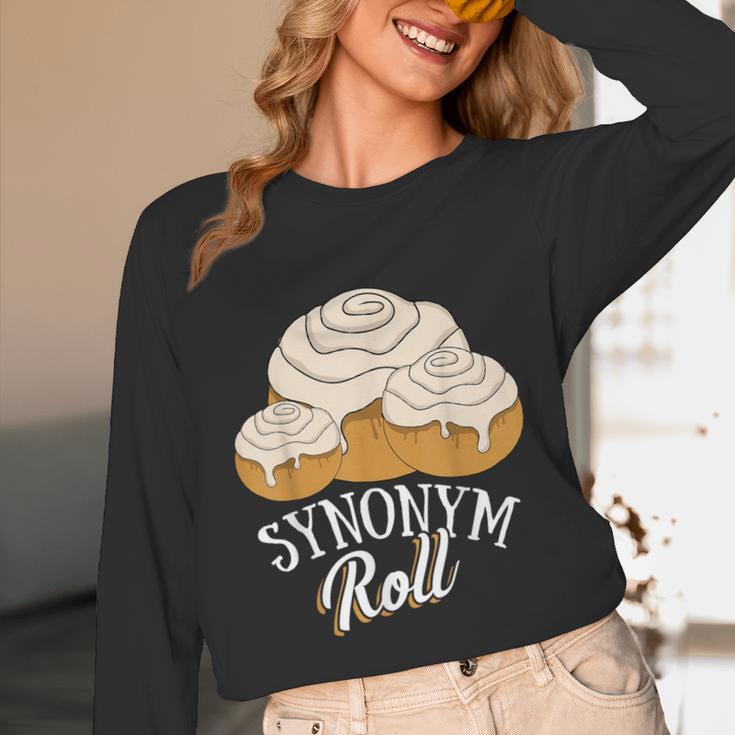 Synonym Roll Teacher And Grammar Geeks Pun For Men Women Kids Unisex Long Sleeve T-Shirt, funny design