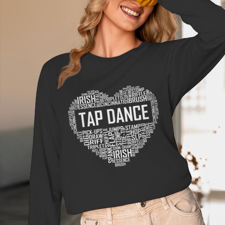 Tap Dance Heart Lover Tap Dancer Dancing Teacher For Men Women Girls Kids Unisex Long Sleeve T-Shirt, funny design