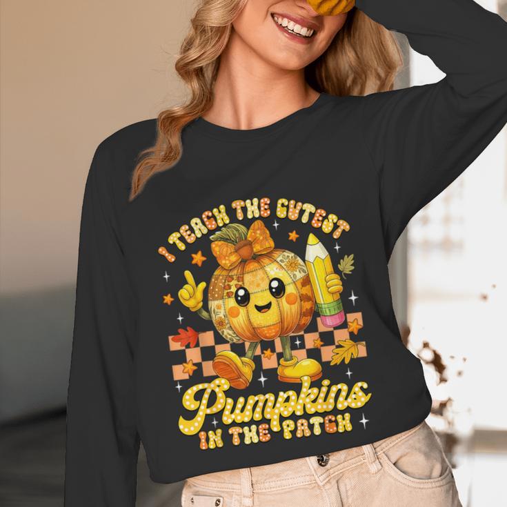 I Teach The Cutest Pumpkins In The Patch Teacher Halloween Unisex Long Sleeve T-Shirt, funny design I Teach The Cutest Pumpkins In The Patch Teacher Halloween Unisex Long Sleeve T-Shirt, funny design