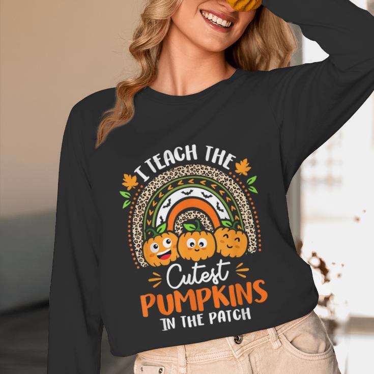 I Teach The Cutest Pumpkins In The Patch Teacher Halloween Unisex Long Sleeve T-Shirt, funny design I Teach The Cutest Pumpkins In The Patch Teacher Halloween Unisex Long Sleeve T-Shirt, funny design