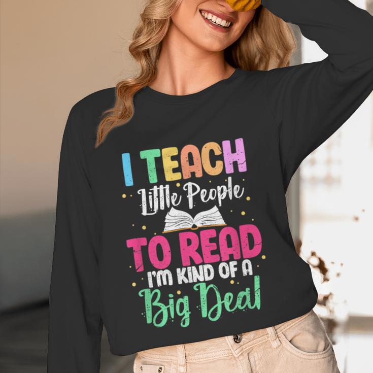 I Teach Little People To Read Reading Teacher For Men Women Girls Kids Unisex Long Sleeve T-Shirt, funny design