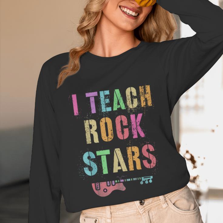 I TEACH ROCKSTARS Band Vibes Teacher Rocks My Music Teaching Unisex Long Sleeve T-Shirt, funny design I TEACH ROCKSTARS Band Vibes Teacher Rocks My Music Teaching Unisex Long Sleeve T-Shirt, funny design