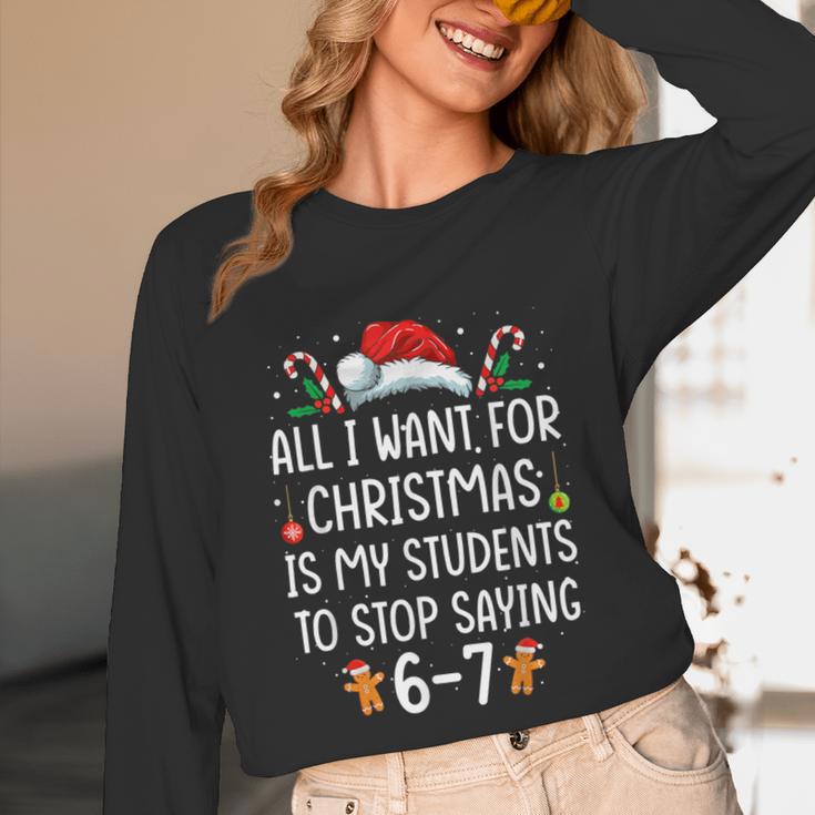 Teacher 67 Christmas Six Seven 6-7 For Men Women Humor Unisex Long Sleeve T-Shirt, funny design Teacher 67 Christmas Six Seven 6-7 For Men Women Humor Unisex Long Sleeve T-Shirt, funny design