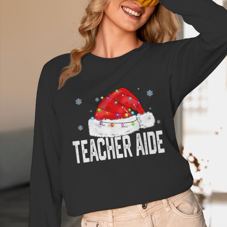 Teacher Aide Christmas Women Family Matching Group Xmas Unisex Long Sleeve T-Shirt, funny design