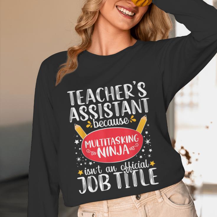 Teacher Assistant Teaching School Ninja Appreciation Unisex Long Sleeve T-Shirt, funny design Teacher Assistant Teaching School Ninja Appreciation Unisex Long Sleeve T-Shirt, funny design