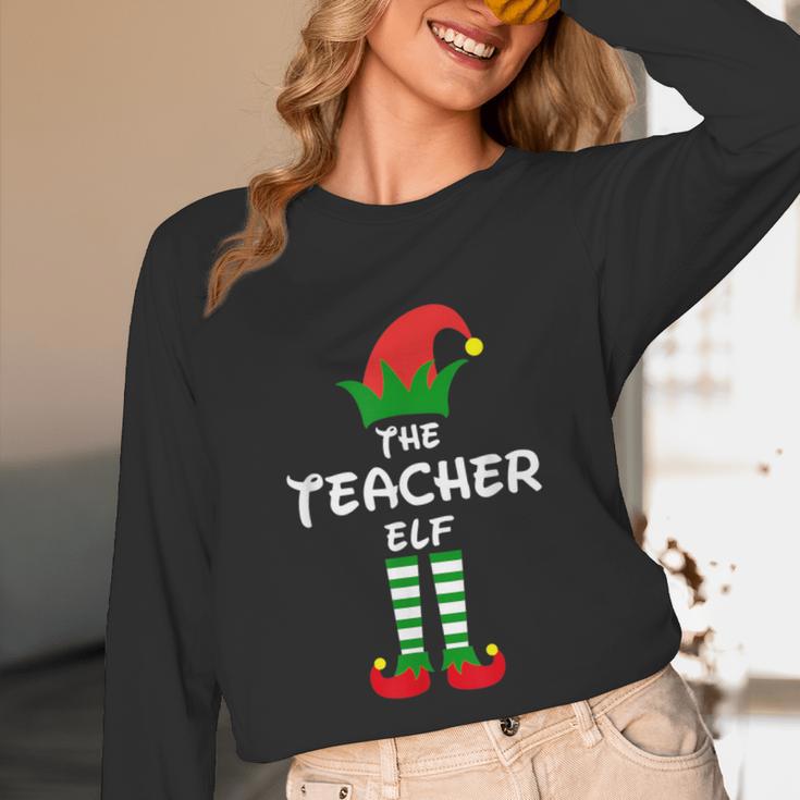 The Teacher Elf Family Matching Group Idea Christmas Unisex Long Sleeve T-Shirt, funny design The Teacher Elf Family Matching Group Idea Christmas Unisex Long Sleeve T-Shirt, funny design