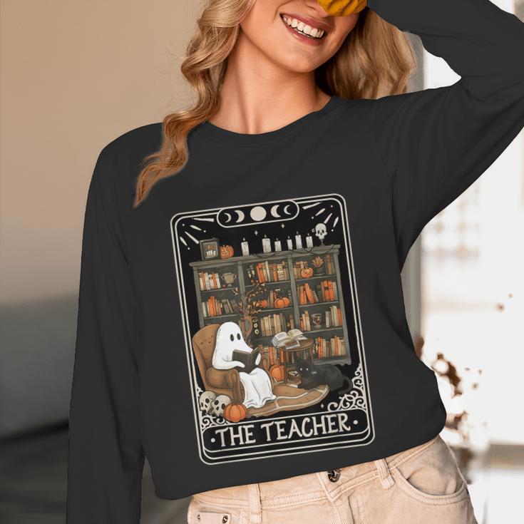 The Teacher Ghost Book Reading Books Lover Halloween Unisex Long Sleeve T-Shirt, funny design The Teacher Ghost Book Reading Books Lover Halloween Unisex Long Sleeve T-Shirt, funny design