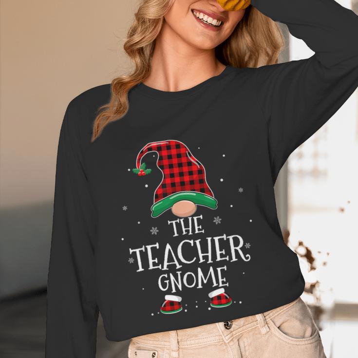 Teacher Gnome Xmas Family Matching Plaid Christmas Gnomes Unisex Long Sleeve T-Shirt, funny design Teacher Gnome Xmas Family Matching Plaid Christmas Gnomes Unisex Long Sleeve T-Shirt, funny design