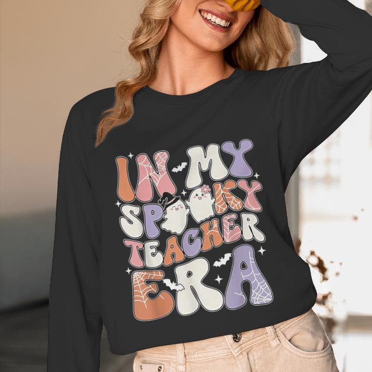 Teacher Halloween In My Spooky Teacher Era Retro Groovy Unisex Long Sleeve T-Shirt, funny design Teacher Halloween In My Spooky Teacher Era Retro Groovy Unisex Long Sleeve T-Shirt, funny design