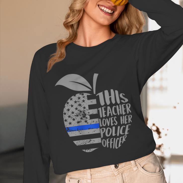 This Teacher Loves Her Police Officer Wife Saying Unisex Long Sleeve T-Shirt, funny design This Teacher Loves Her Police Officer Wife Saying Unisex Long Sleeve T-Shirt, funny design