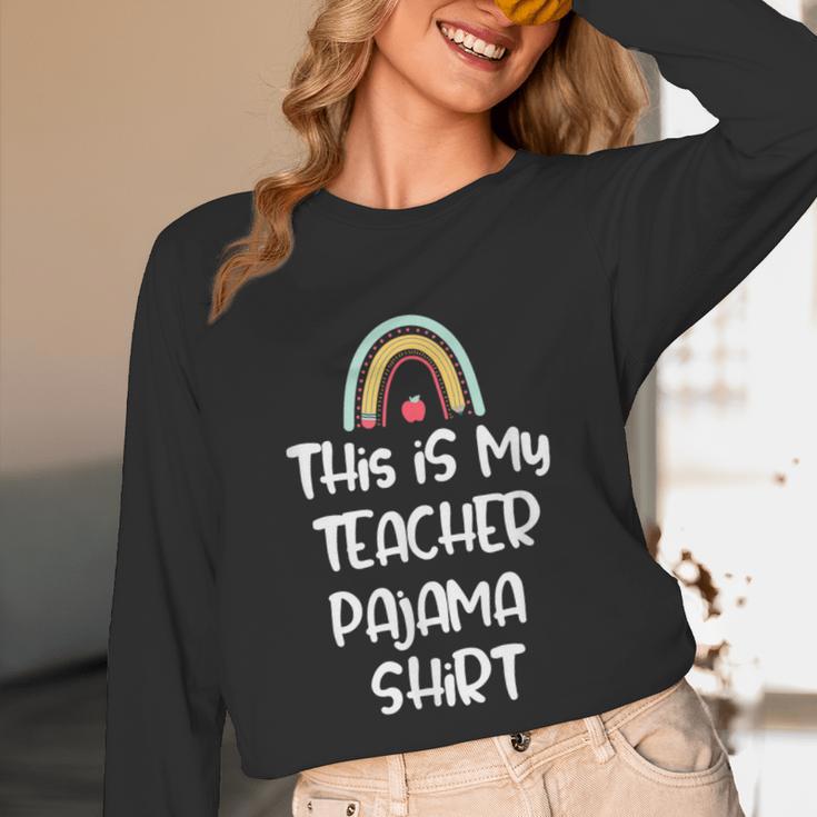 This Is My Teacher Pajama Shirt Teacher Life Tee Unisex Long Sleeve T-Shirt, funny design This Is My Teacher Pajama Shirt Teacher Life Tee Unisex Long Sleeve T-Shirt, funny design