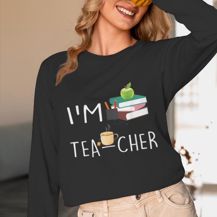 Teacher Puns I'm Tea-Cher Tea Lover Fun Teacher For Men Women Unisex Long Sleeve T-Shirt, funny design Teacher Puns I'm Tea-Cher Tea Lover Fun Teacher For Men Women Unisex Long Sleeve T-Shirt, funny design