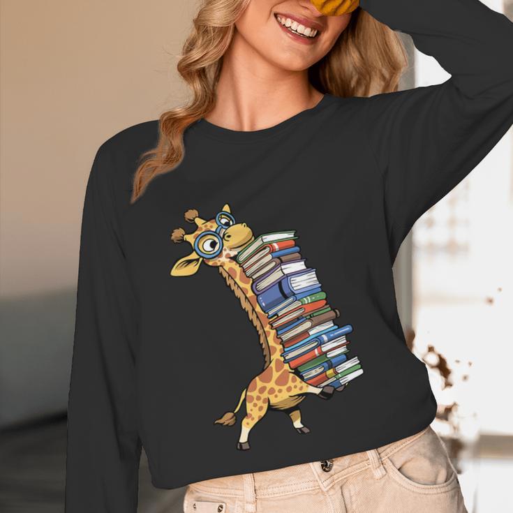 Teacher Shirt Giraffe Holding Books Bookworm Librarian Unisex Long Sleeve T-Shirt, funny design Teacher Shirt Giraffe Holding Books Bookworm Librarian Unisex Long Sleeve T-Shirt, funny design