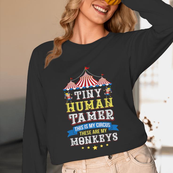 Teacher Tiny Human Tamer This My Circus These Are My Monkeys Unisex Long Sleeve T-Shirt, funny design Teacher Tiny Human Tamer This My Circus These Are My Monkeys Unisex Long Sleeve T-Shirt, funny design