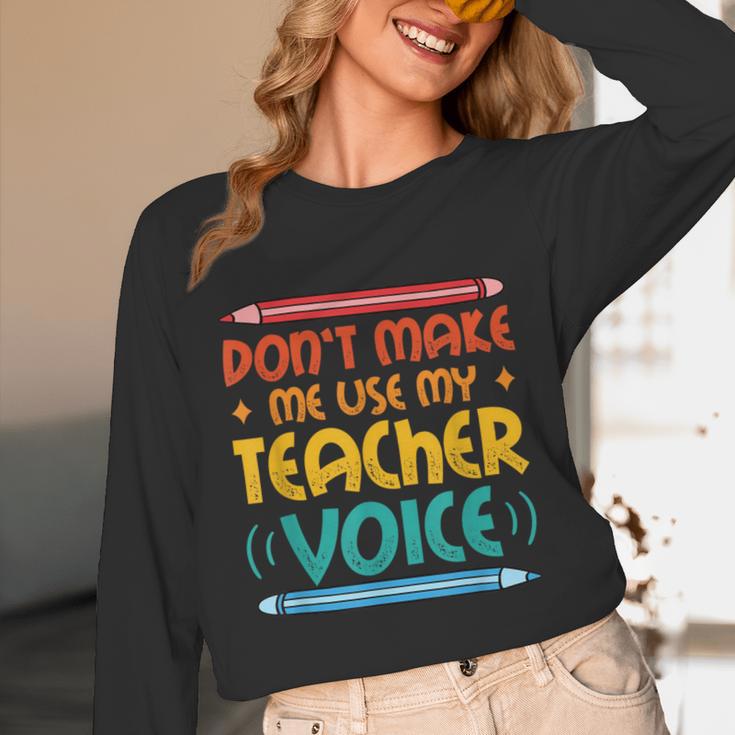 Teacher Voice Teacherlife Primary School Teacher Unisex Long Sleeve T-Shirt, funny design Teacher Voice Teacherlife Primary School Teacher Unisex Long Sleeve T-Shirt, funny design