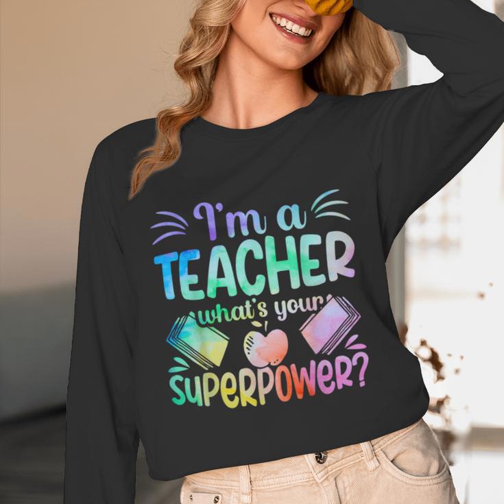 Im A Teacher Whats Your Superpower Teaching Professional Unisex Long Sleeve T-Shirt, funny design Im A Teacher Whats Your Superpower Teaching Professional Unisex Long Sleeve T-Shirt, funny design
