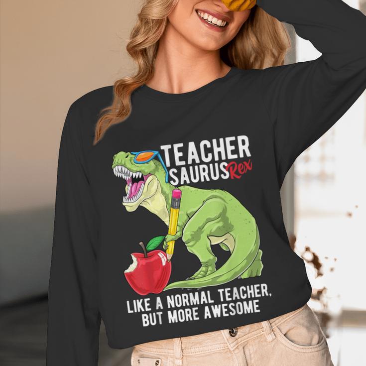 Teachersaurus Rex Dinosaur Like A Normal Teacher Saurus Unisex Long Sleeve T-Shirt, funny design Teachersaurus Rex Dinosaur Like A Normal Teacher Saurus Unisex Long Sleeve T-Shirt, funny design
