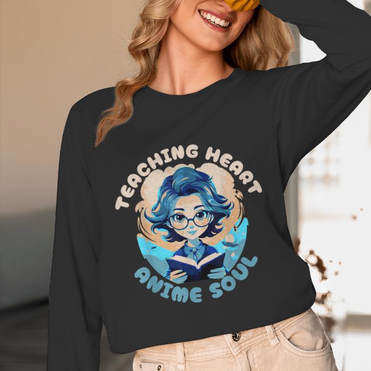 Teaching Heart Anime Soul Teacher Otaku Manga Unisex Long Sleeve T-Shirt, funny design