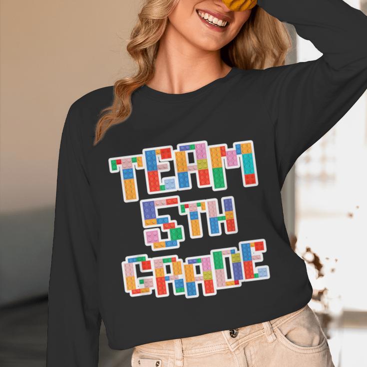 Team 5th Grade Building Blocks Bricks Theme Teacher Team For Men Women Kids Unisex Long Sleeve T-Shirt, funny design Team 5th Grade Building Blocks Bricks Theme Teacher Team For Men Women Kids Unisex Long Sleeve T-Shirt, funny design