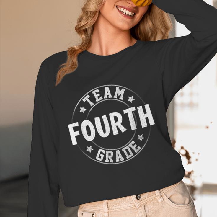 Team Fourth Grade Teacher Student Back To School 4th Grade Unisex Long Sleeve T-Shirt, funny design Team Fourth Grade Teacher Student Back To School 4th Grade Unisex Long Sleeve T-Shirt, funny design